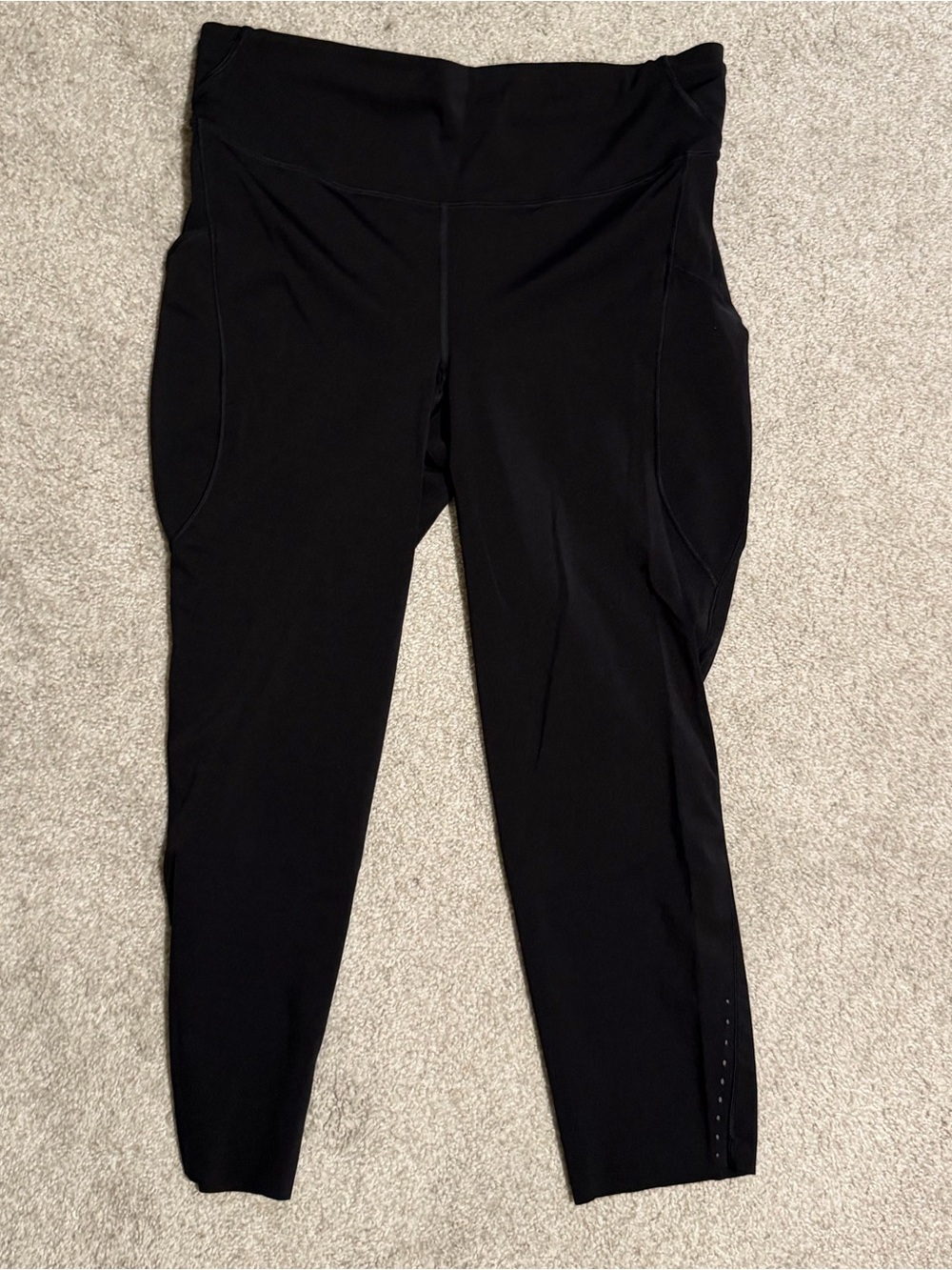 Lululemon fast and free Black High-Waist Athletic Leggings